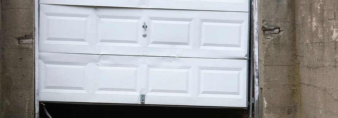 Garage Door Got Hit By A Car Dent Removal in Danville, IL