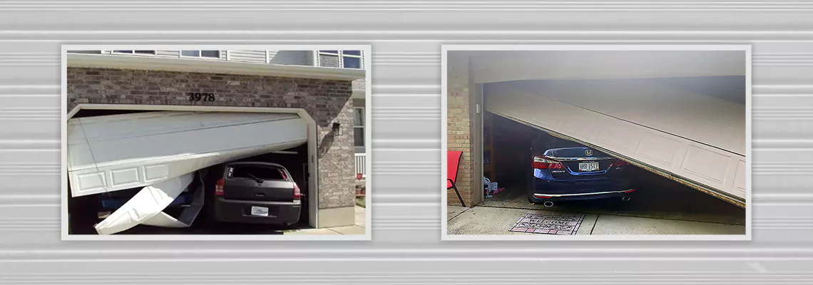 Repair Commercial Garage Door Got Hit By A Car in Danville, Illinois